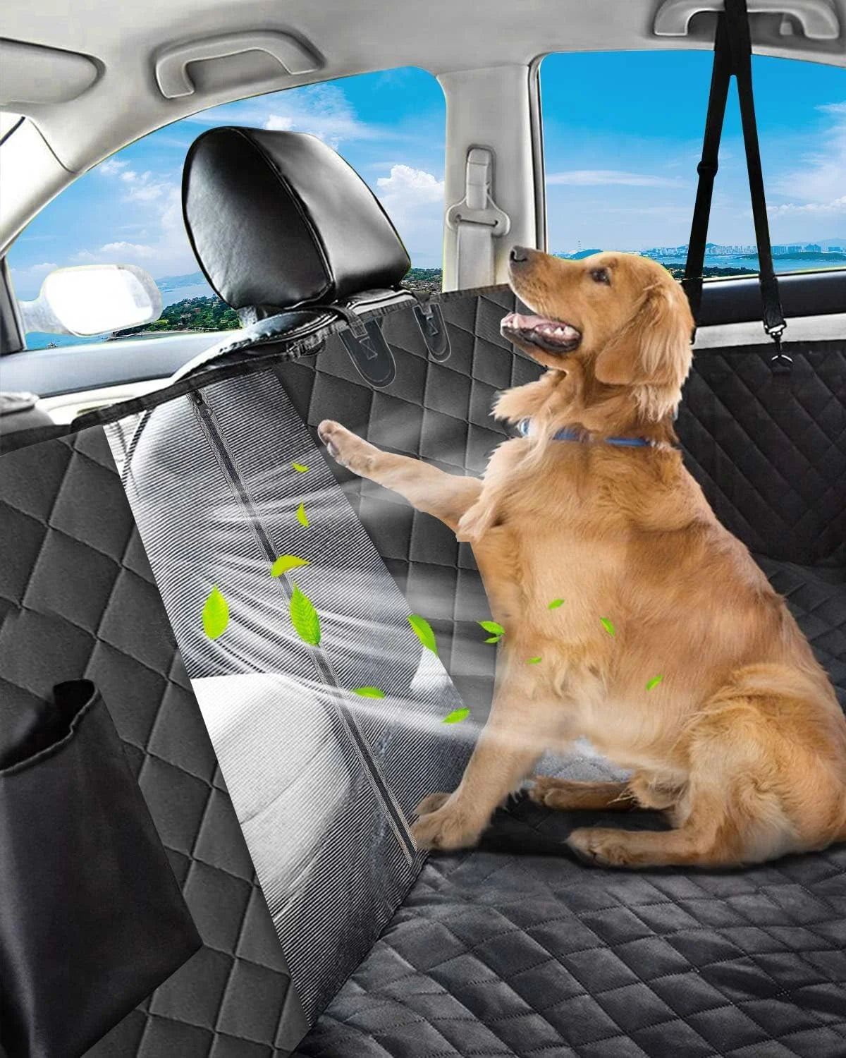 Funda de asiento de carro para perros y mascotas