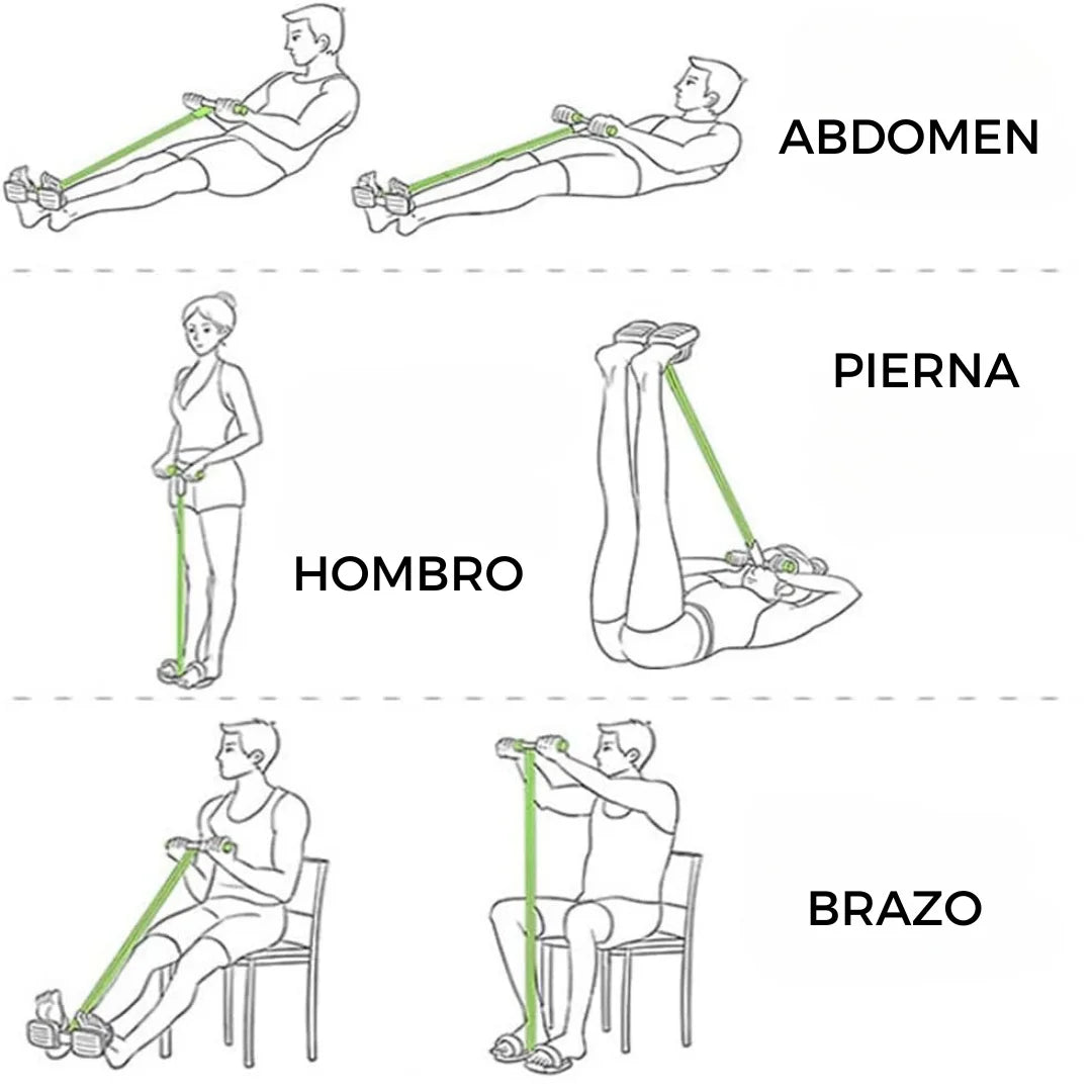 Banda elástica tonificación muscular